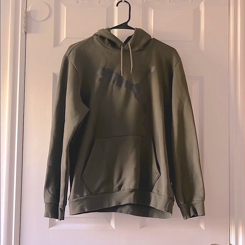 Puma Green Hooded Sweatshirt Jacket